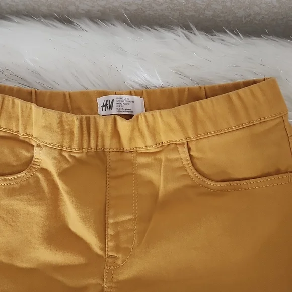 Big girls mustard pants and 2 navy blue Tops set - Picture 10 of 10